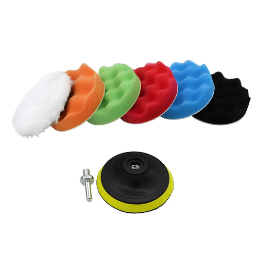 Kowm Coooze Polijstpads Set - 8-delig - Met M10 Booradapter - Voor Auto en Diverse Oppervlakken