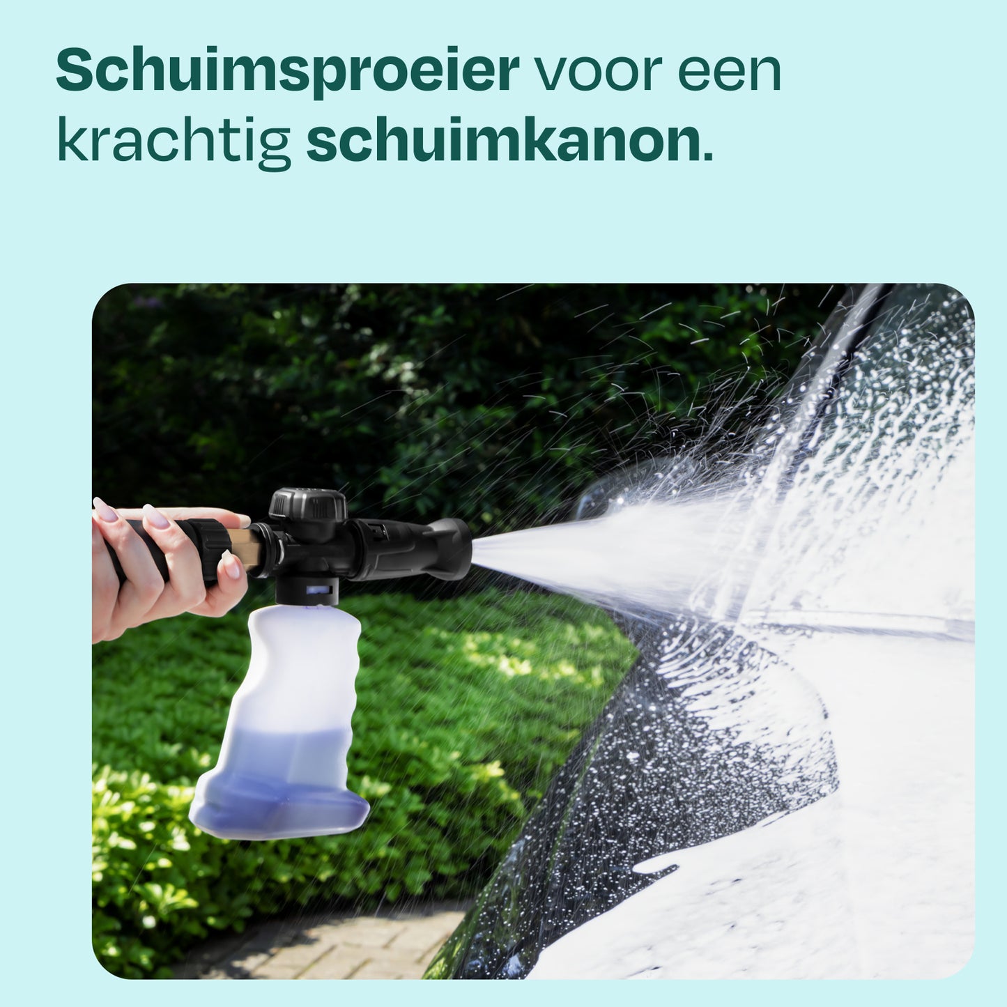 VONROC Schuimsproeier Schuimkanon 350 ml – voor Hogedrukreiniger V25-3 (PW515AC)