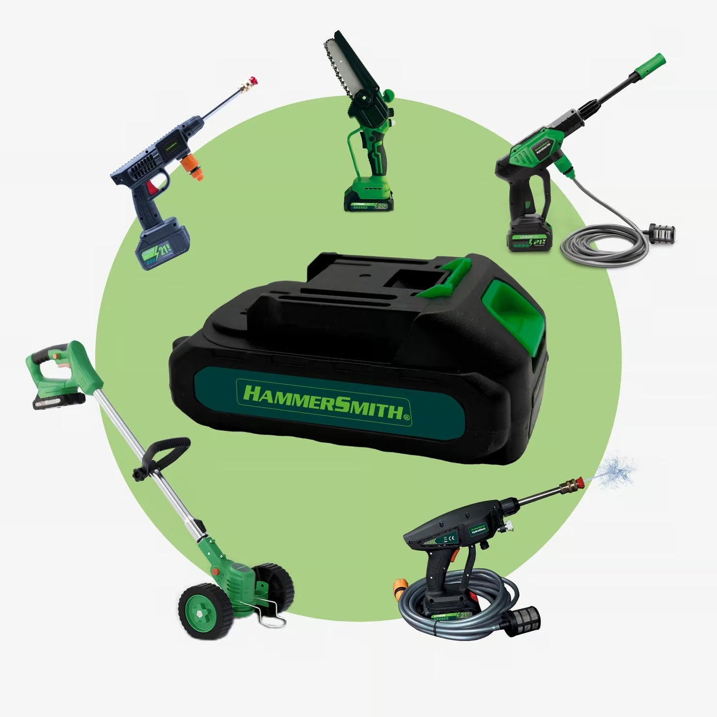 Hammersmith PocketSaw Pro Mini Accu Kettingzaag - Compact Ontwerp - 20V Lithium-Ion Accu - 14 cm Zaagblad - Inclusief Accessoires