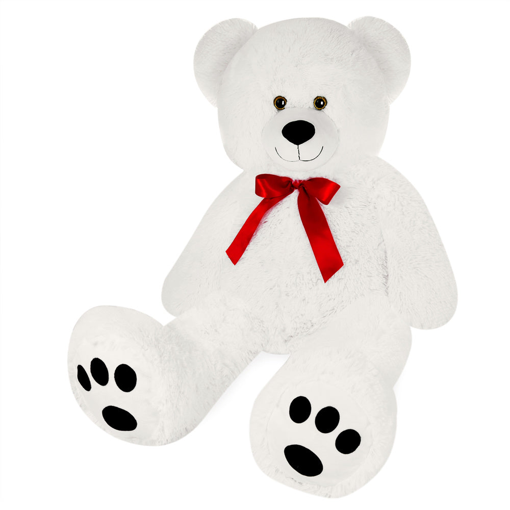 Monzana Pluche - Knuffelbeer - 100cm - Wit
