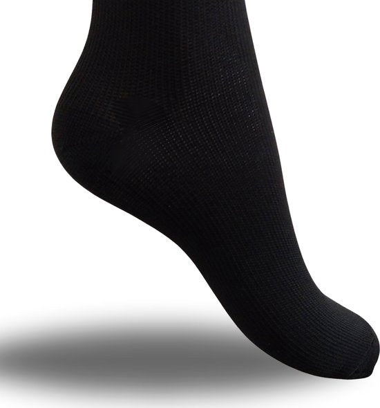 Compressiekousen 1 Paar Steunkousen Vrouwen en Mannen - Compressie sokken - Hardloopsokken - Sportsokken - Zwart - Maat 41-45 L/XL