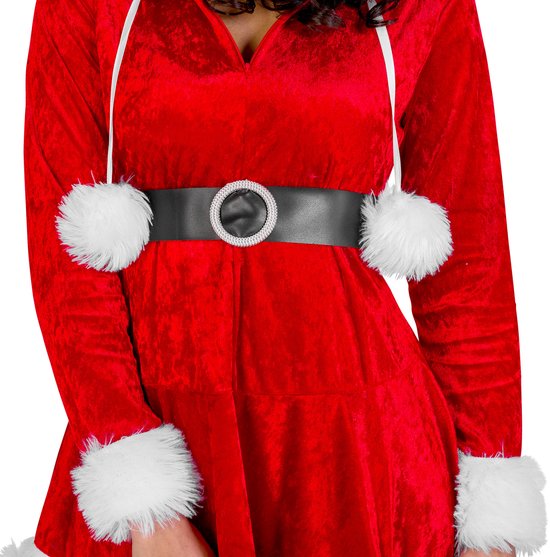 Dressforfun Vrouwenkostuum Mrs. Santa Claus XL - verkleedkleding kostuum halloween verkleden feestkleding carnavalskleding carnaval feestkledij partykleding - 300309