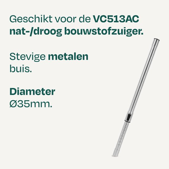 VONROC Telescopische zuigbuis - voor VONROC nat-/droog bouwstofzuiger VC513AC