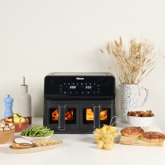 Tristar FR-9037 - Airfryer XXL - 6,2L - Met kijkvenster - 10 Bakprogramma's - PFAS-vrij