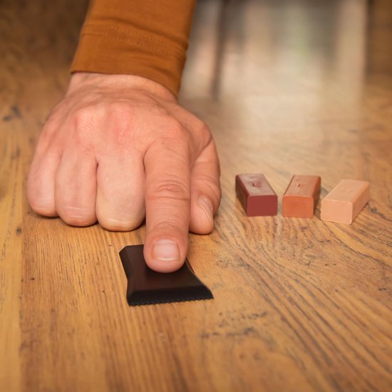 VONROC Reparatieset voor laminaat & hout – Incl. 11 mengbare kleuren en batterijen