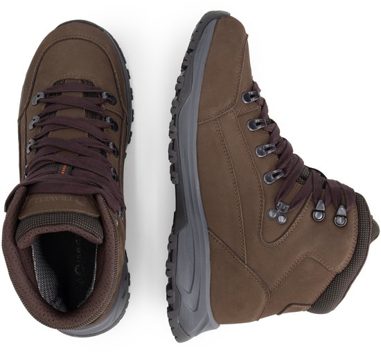 Travelin' Glesborg Heren - Halfhoge wandelschoenen - Waterdicht - Bruin - Maat 44