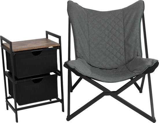 Bo-Camp - Industrial - Relaxstoel - Molfat - Cationic - Groen
