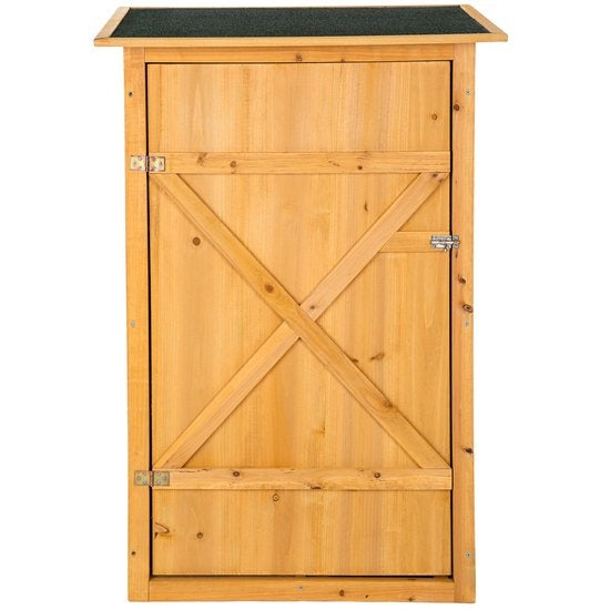 TecTake - Houten tuinkast Taman - met vlak dak - afm. 75 x 56 x 118 cm - 404565