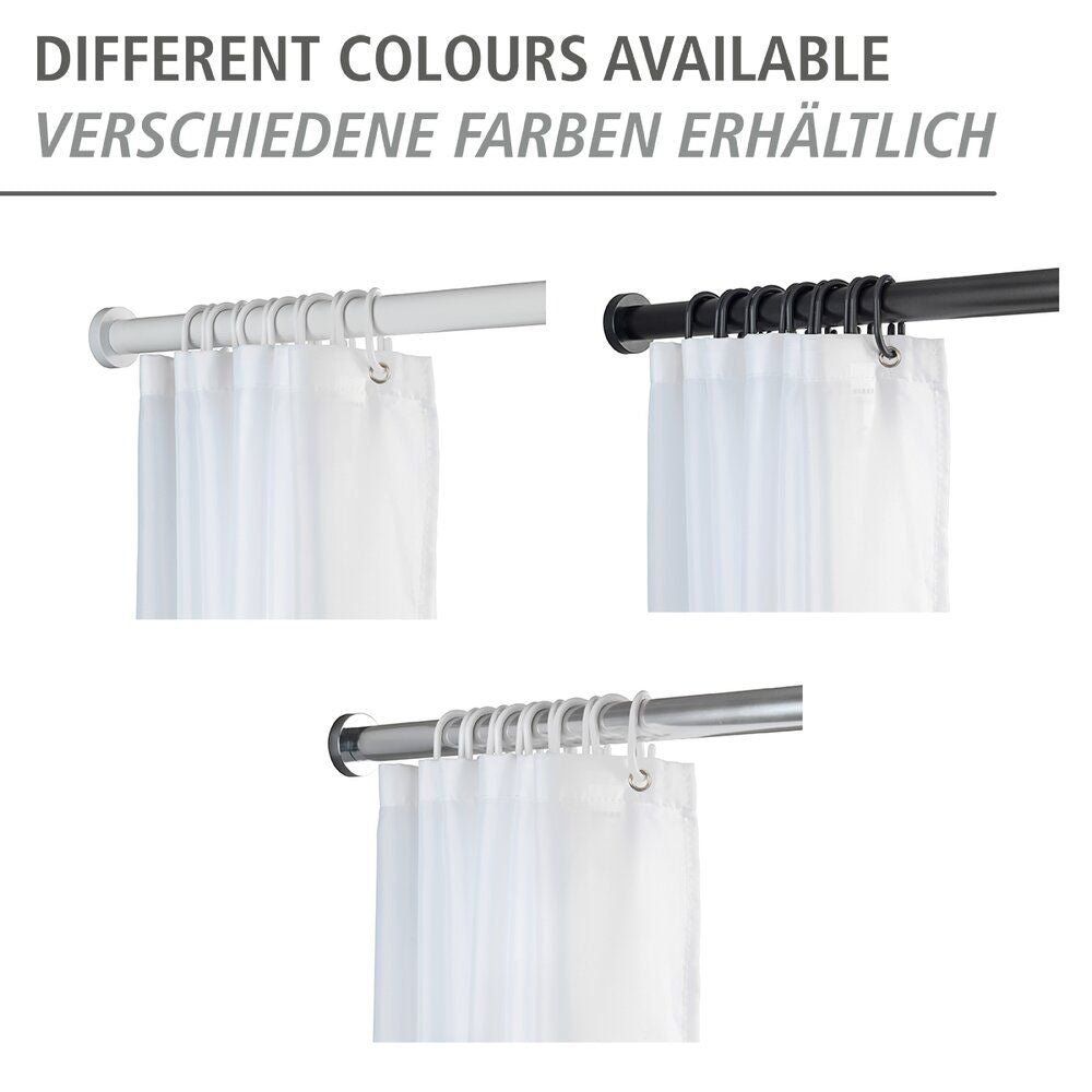 WENKO Luz Telescopische Douchestang Chroom - 70-115 cm - RVS