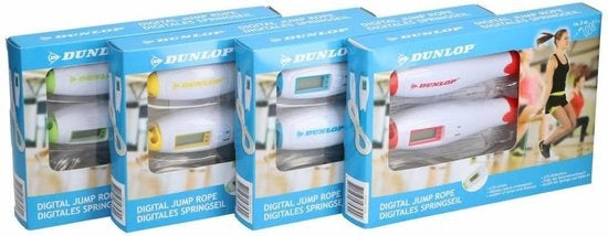 Dunlop digitaal springtouw met Elektronische Teller en calorie verbruik