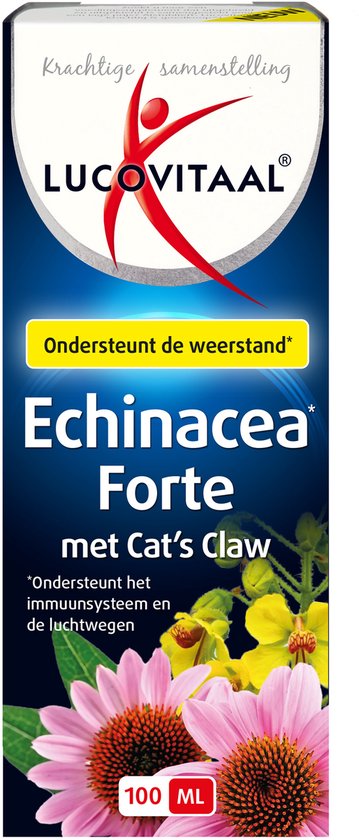 Lucovitaal - Echinacea Cat's Claw Weerstand druppels - 100 ml - Voedingssupplement