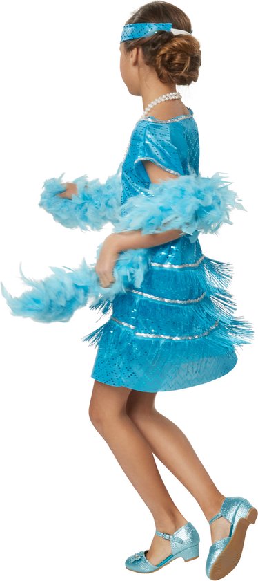 dressforfun - Broadway Girl 128 (7-8y) - verkleedkleding kostuum halloween verkleden feestkleding carnavalskleding carnaval feestkledij partykleding - 301565