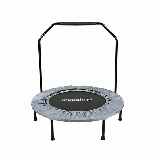 Fitness trampoline - Ø102 cm - opvouwbaar - grijs