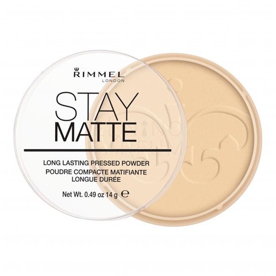 Rimmel London Stay Matte Geperste Poeder - Zijdeachtig Beige - Beige