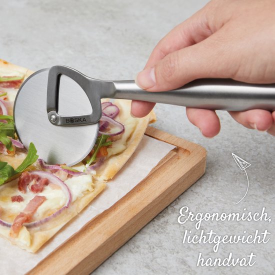 Boska Pizzasnijder Copenhagen - Vaatwasserbestendig - Roller - Wiebelt niet - Roestvrijstaal