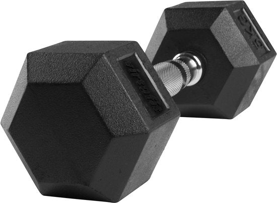 VirtuFit Hexa Dumbbell Pro - 5 kg - Hexagon Dumbbell - Duurzaam en Slijtvast - Krachttraining - Gewicht - CrossFit & Fitness - Geschikt voor Beginners en Professionals - Per Stuk Verkocht