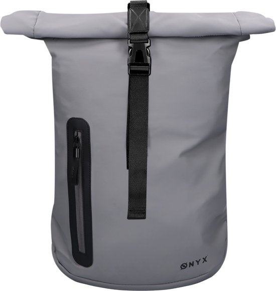 ONYX Rolltop Rugzak 25 tot 40L - Met Laptopvak - Verstelbare Rugtas - Reistas - Waterbestendig en Duurzaam - Grijs