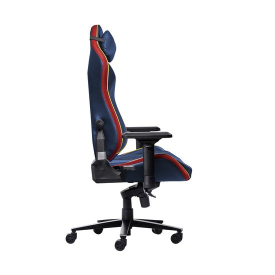 Trust GXT 721SM Ruya Pro Superman Editie - Premium Gaming Stoel - Nekkussen - Verstelbare Rug Ondersteuning - Hoogte Verstelbaar - Rug- & Armleuningen Verstelbaar - Superman Blauw