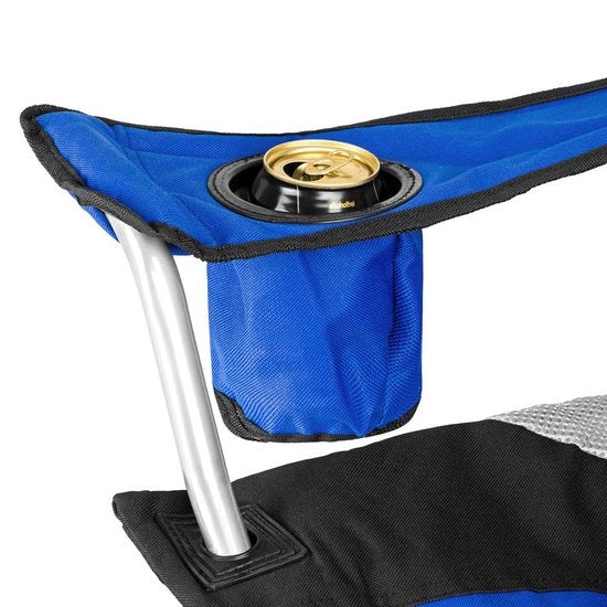 Tectake Stoel Basic Campingstoel - Blauw;Zwart
