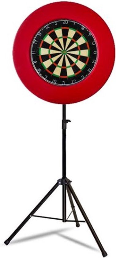GrandSlam - Dartbord Standaard Portable - Inklapbaar, Driepoot, Universeel - Aluminium - Zwart