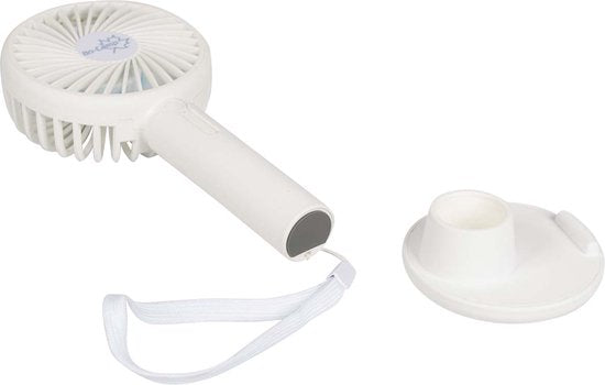 Bo-Camp - Handventilator - Met houder - Oplaadbaar