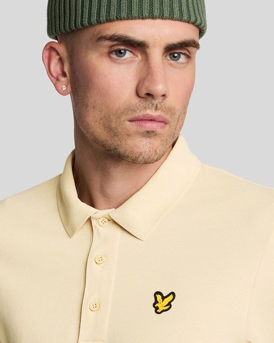 Lyle and Scott Sport SS Polo Heren Beige - Maat S