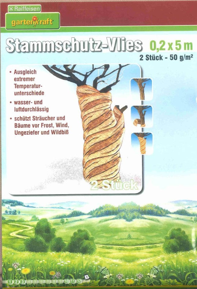 Gartenkraft boombeschermingsdoek - boomstambeschermingsvlies - 2 stuks - 20x500 cm - Beige