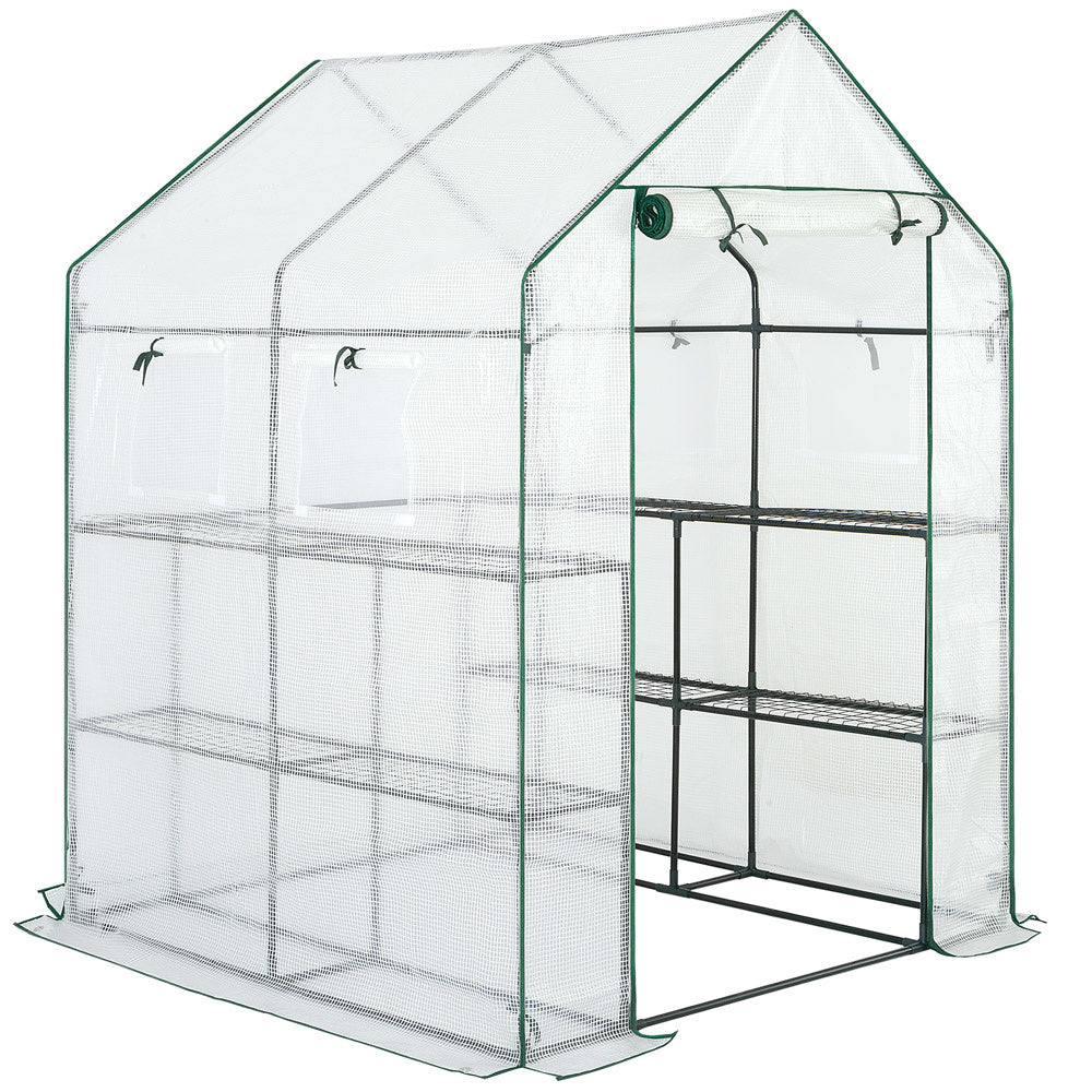 Gardebruk Kweekkas 2m² - 8 Legplanken & 4 Ramen - 195x143x143 cm
