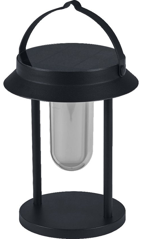 LEDVANCE SMART+ Outdoor Bluetooth Solar-Tafellamp, met witlicht (3000K) + kleurlicht, onafhankelijk van stroom, tot 5 uur brandtijd bij 100% licht, oplaadbaar, beschermingsklasse IP44, zwart