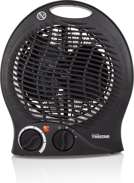 Tristar Elektrische campingkachel KA-5037 - Ventilatorkachel - 2 warmtestanden 1000|2000 Watt - Voor kleine ruimtes - Zwart