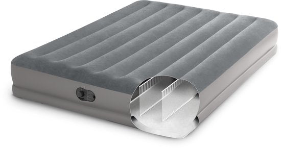 Intex Prestige Mid-Rise luchtbed - Queensize - Ingebouwde elektrische pomp - 203x152x30cm - 2 persoons
