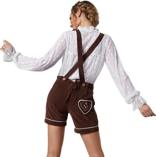 Dressforfun Lederhose Alpsee M - verkleedkleding kostuum halloween verkleden feestkleding carnavalskleding carnaval feestkledij partykleding - 302806