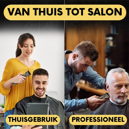 6-in-1 Baardtrimmer Mannen - Incl. 6 opzetstukken - Sansbeauté® - Tondeuse - 0.5-15MM