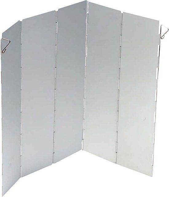 Bo-Camp - Kookwindscherm - Aluminium - 5-Delig