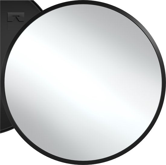 tectake® - Wandspiegel rond Fiona - Badkamerspiegel - Spiegel rond met stevig aluminium frame - Spiegel voor de badkamer, woonkamer of slaapkamer - Diameter van 80 cm