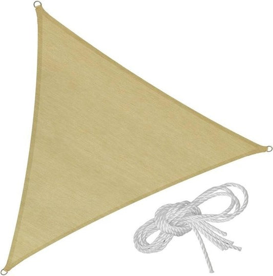 tectake - Driehoekig zonneluifel 400 x 400 x 400 cm - 402603