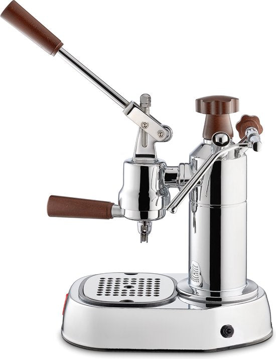 La Pavoni Espressomachine Europiccola Lusso Houten handvatten LPLELH01EU
