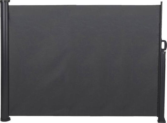 Infinity Goods Uittrekbaar Windscherm – 300 x 140 cm – Uitschuifbaar – Oprolbaar – Zonnescherm – Tuin, Strand, Terras, Balkon, Camping - Privacy – Zijluifel – Weerbestendig - Antraciet