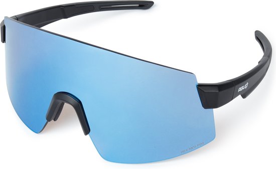 AGU Vigor XL HDII Bril Unisex - Zwart - Anti Fog en Hydrophobe behandeling - UV400 - 2 extra lenzen - Anti-allergeen Oorpootjes - Inclusief Opberghoes