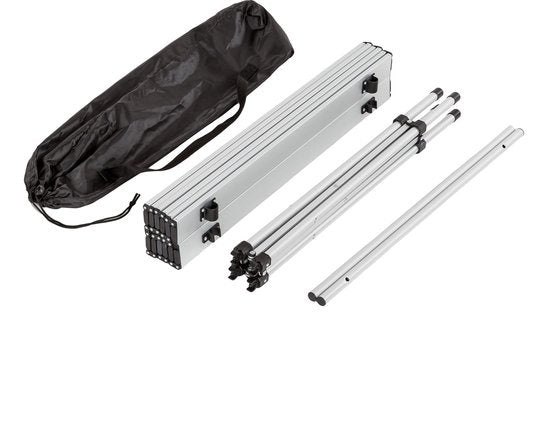 tectake® - Campingtafel - Opklapbaar - Incl. draagtas - 70 x 70 cm - Grijs