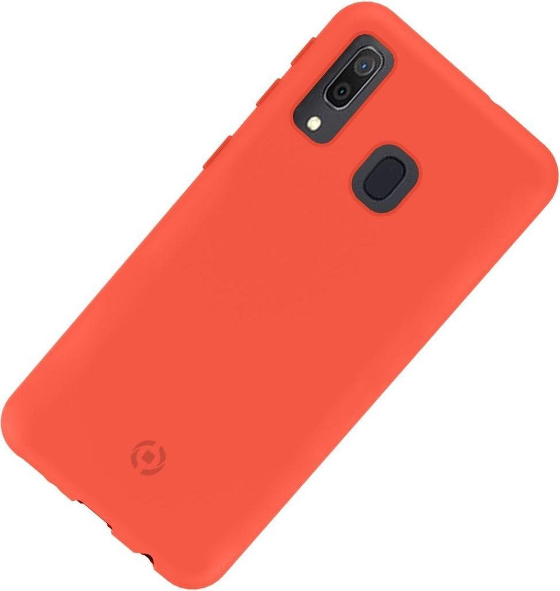 Celly Shock Samsung Galaxy A70 Hoesje Shock Siliconen Hoes Case Cover Oranje
