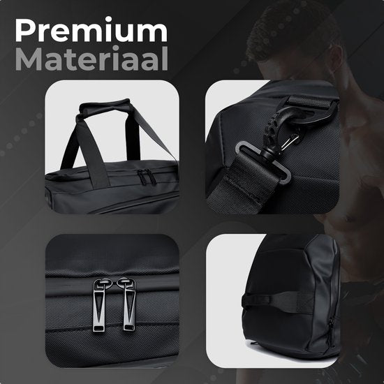 Sporttas - Sporttas Heren - Weekendtas Heren - Sport Tas Met Schoenenvak - Duffel Bag - Fitness Tas