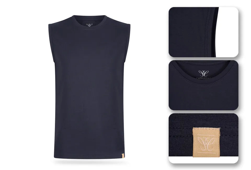 Outspot Duopack Mouwloze T-shirts - Zwart - Maat S