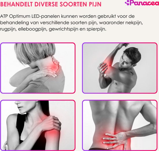 Panacea ATP Optimum 300 – LED Rood & Nabij-Infrarood Lamp – Anti-Age Collageen – Spieren, Gewrichten & Huidherstel – Lichttherapie