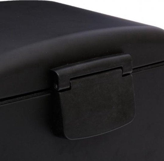 5Five Vuilnisemmer Metaal - Zwart - 35 x 32 x 62 cm - 30 l
