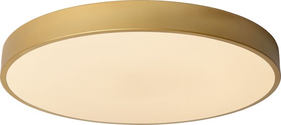 Lucide UNAR - Plafonnière (Plafondlamp) - Ø 49,5 cm - LED 3 StepDim - 1x36W 2700K - Mat Goud / Messing