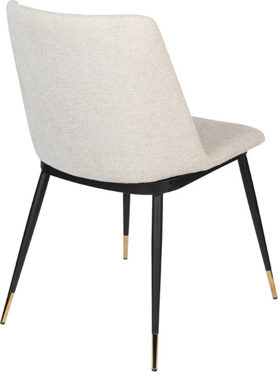 Eetkamerstoel Beige Stof - 63x49,6x80cm - Lionel - Giga Meubel