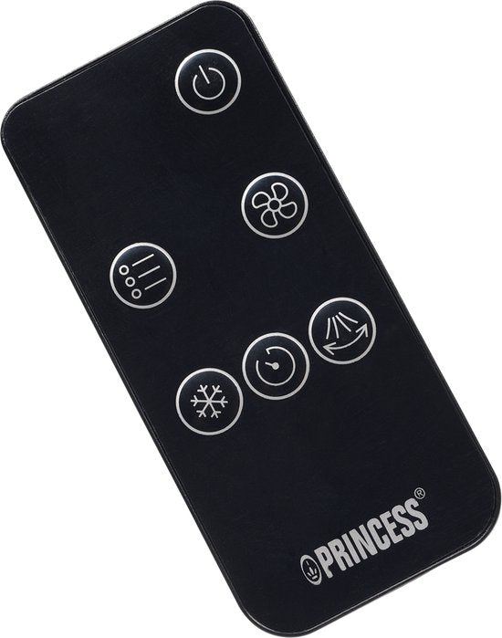 Princess Smart Aircooler – App & Afstandsbediening - Luchtkoeler – 3L Waterreservoir – 3 Standen Oscillerend – 60W – 358670 - Zwart