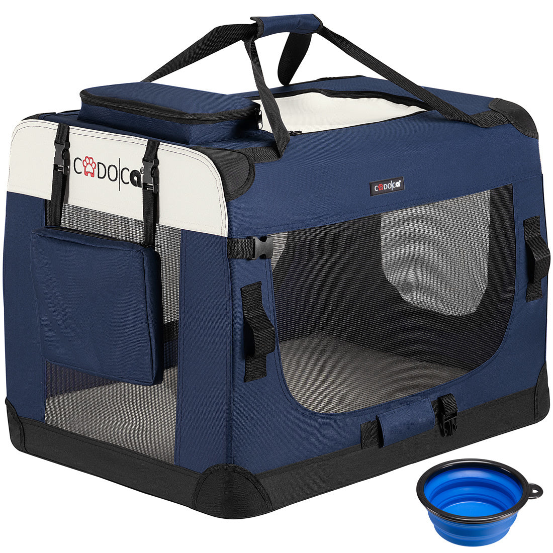 Cadoca Honden & Katten Reismand L - 70x53x50cm - Marine Blauw
