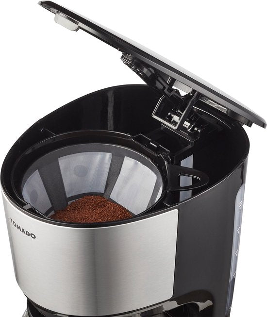 Tomado TCM1201S - Koffiezetapparaat - Filterkoffie - 10 kopjes - Zwart/rvs